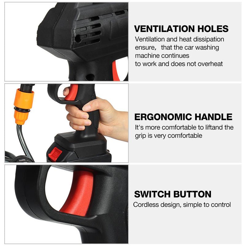 Pressure cleaner with nozzles