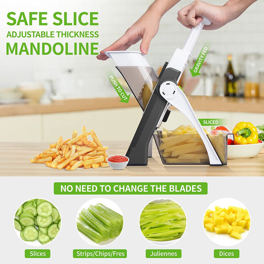 Adjustable vegetable slicer